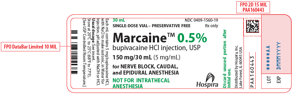 PRINCIPAL DISPLAY PANEL - 150 mg/30 mL Vial Label - 1560