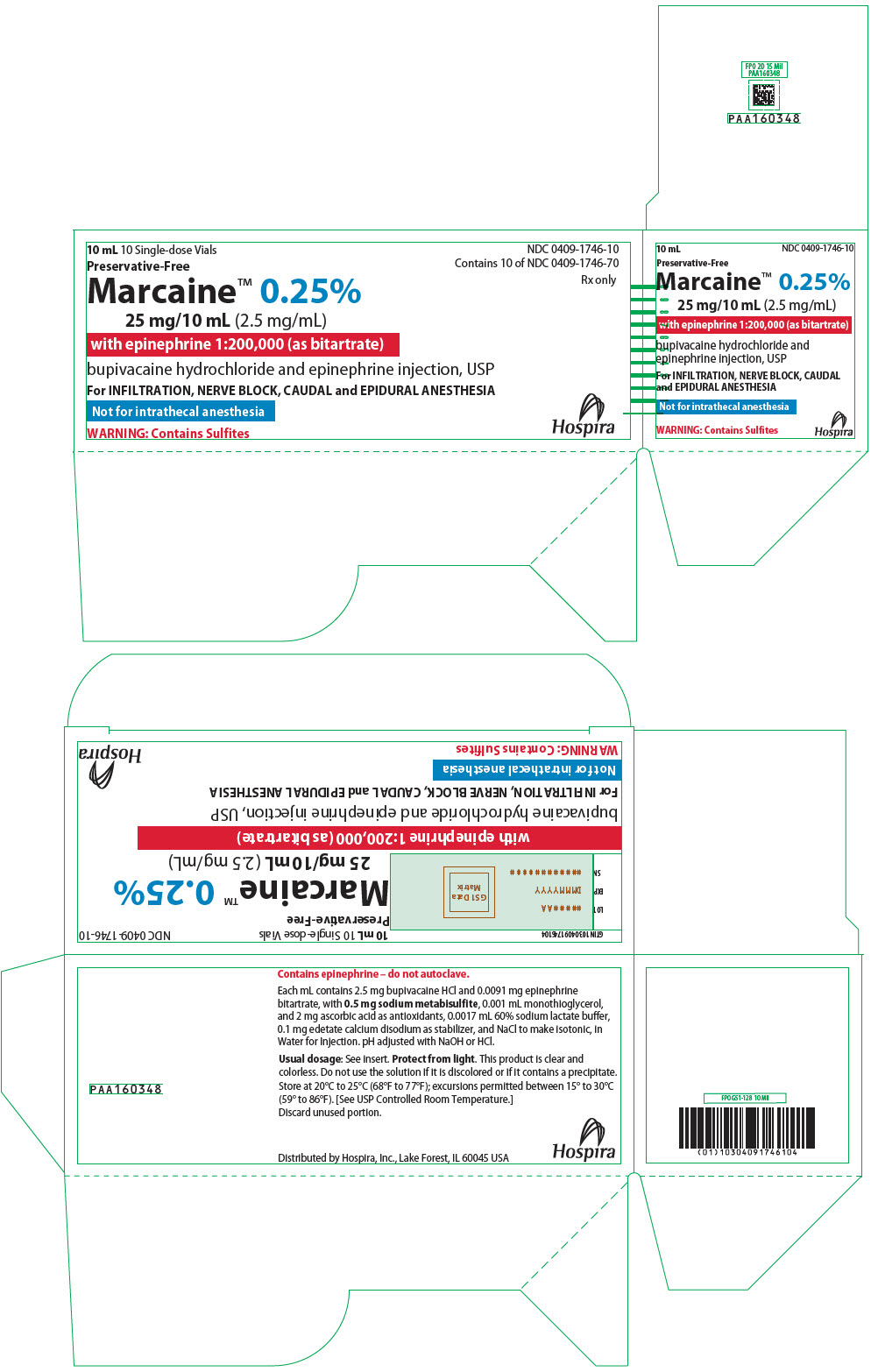 PRINCIPAL DISPLAY PANEL - 25 mg/10 mL Vial Carton - 1746