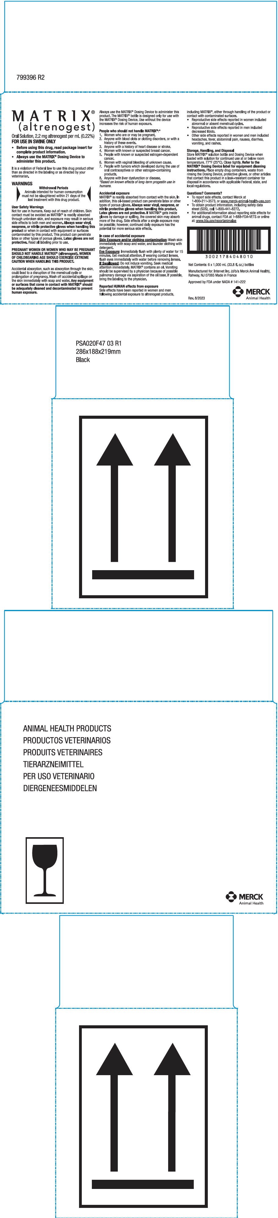 PRINCIPAL DISPLAY PANEL - 1000 mL Bottle Carton