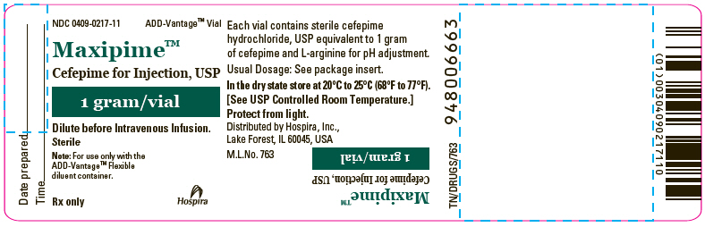PRINCIPAL DISPLAY PANEL - 1 gram ADD-Vantage Vial Label