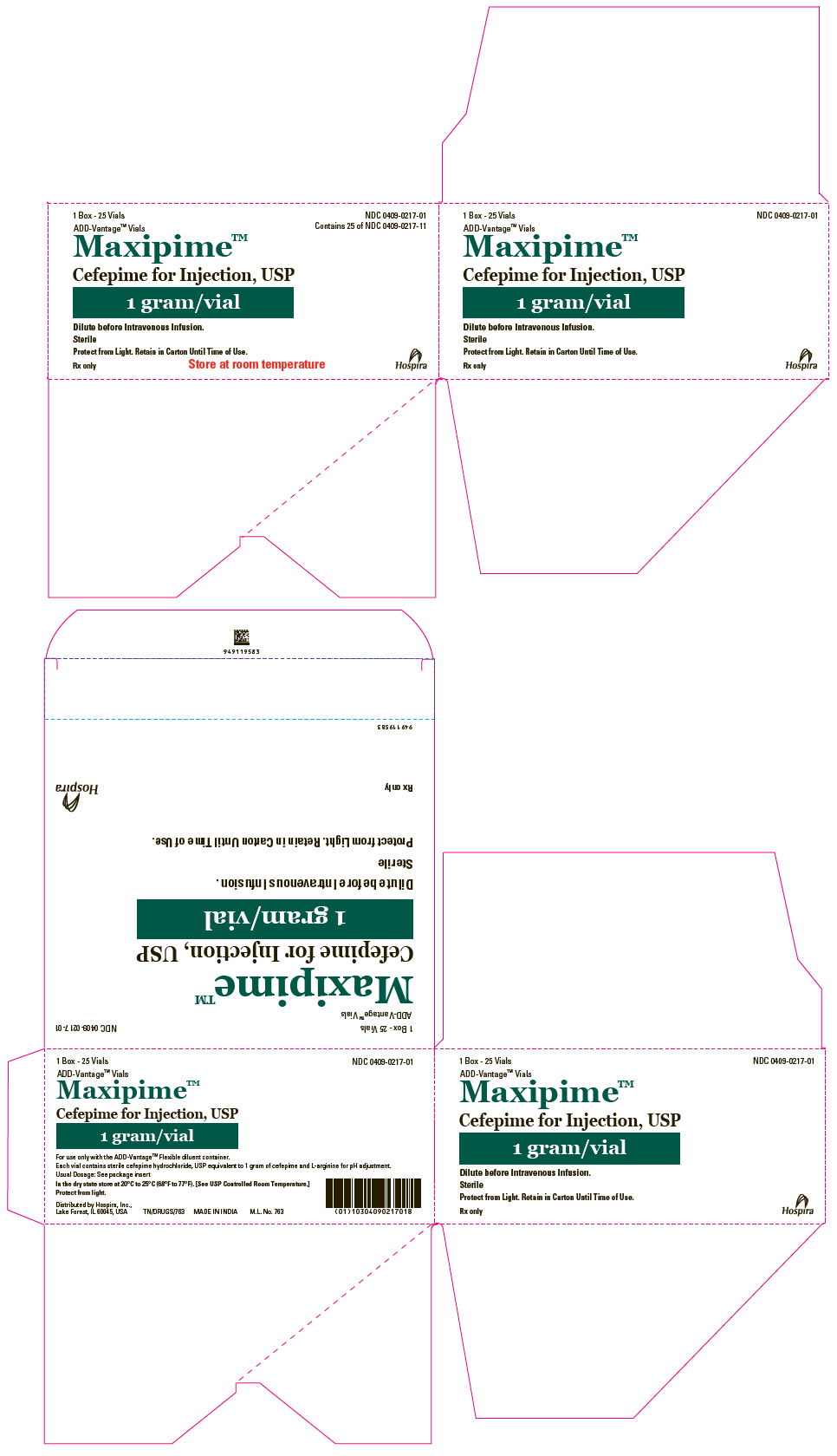 PRINCIPAL DISPLAY PANEL - 1 gram ADD-Vantage Vial Carton