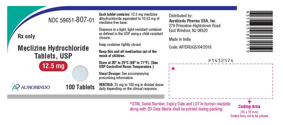 PACKAGE LABEL-PRINCIPAL DISPLAY PANEL - 12.5 mg (100 Tablets Bottle)