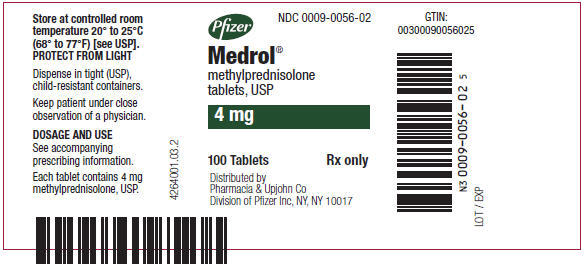 Principal Display Panel - 4 mg Tablet Bottle Label