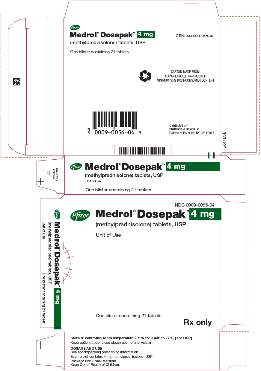 Principal Display Panel - 4 mg Tablet Dose Pack Carton