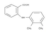 The structrual formula from mefenamic acid.