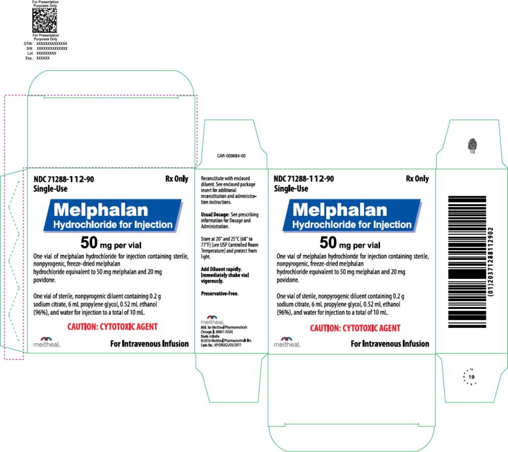 Principal Display Panel – Melphalan Hydrochloride for Injection – 50 mg Carton
