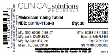 Meloxicam 7.5mg tablets 30 count blister card