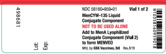 Menveo MenCYW-135 vial label