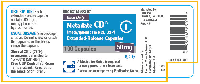 Principal Display Panel - 50 mg Capsule Bottle Label