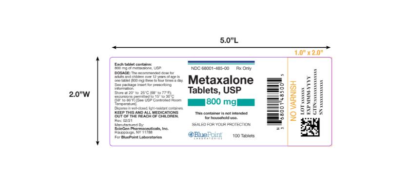 Label Metaxalone 800mg
