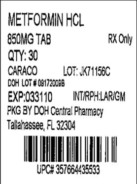 850 mg 30 Tablets
