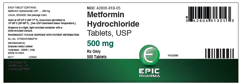 Metformin 500 mg 500ct