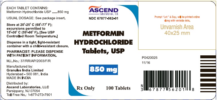 Metformin-850mg-100 count