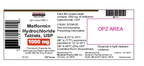 metformin hydrochloride 1000mg