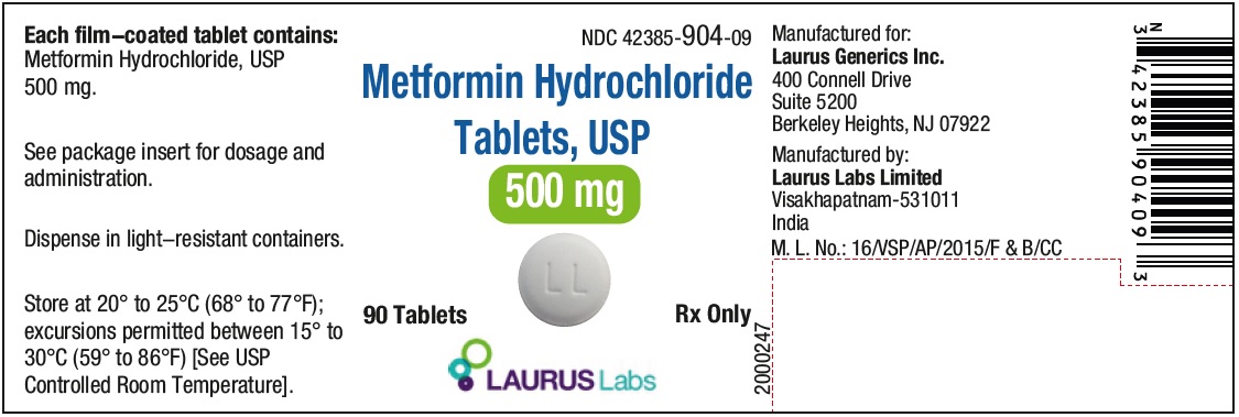 PRINCIPAL DISPLAY PANEL - Container Label (500 mg - 90's count)