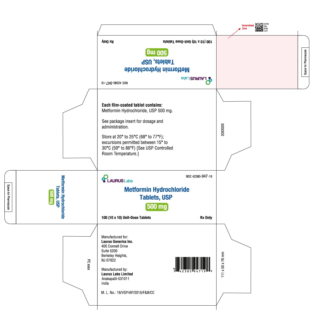 PRINCIPAL DISPLAY PANEL - 500 mg - Blister Carton - 100 (10x10) Unit-Dose Tablets