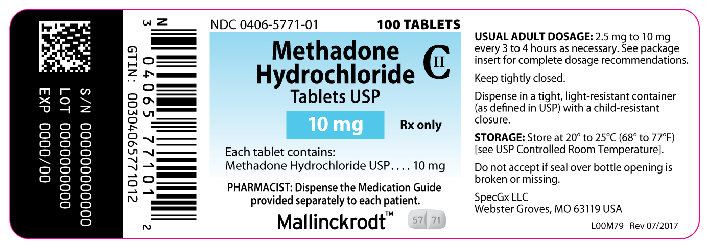Methadone Hydrochloride USP 10 mg