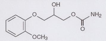 Methocarbamol structural formula