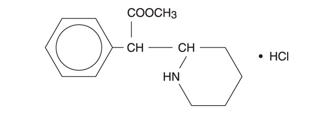 This is the structual formula for Methylphenidate Hydrochloride Tablets USP.