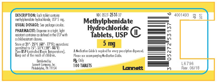 5 mg 100 count bottle label