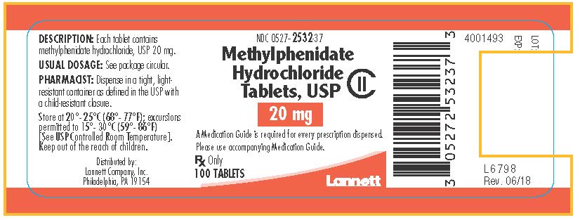 20 mg 100 count bottle label