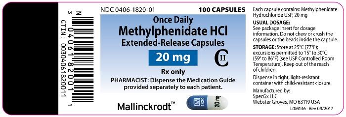 PRINCIPAL DISPLAY PANEL 20 mg Label