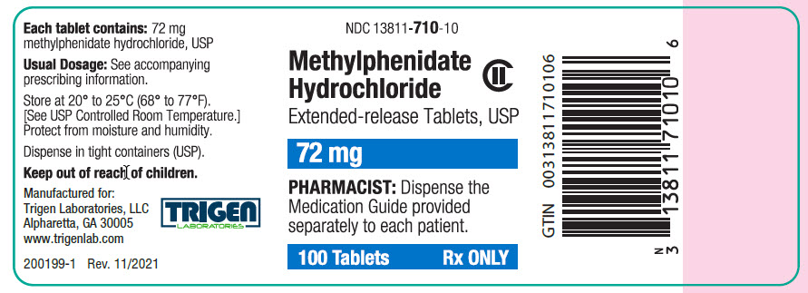 Methylphenidate 72 mg 100ct BL Rev. 11/2021