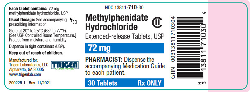 Methylphenidate 72 mg 30ct BL Rev. 11/2021