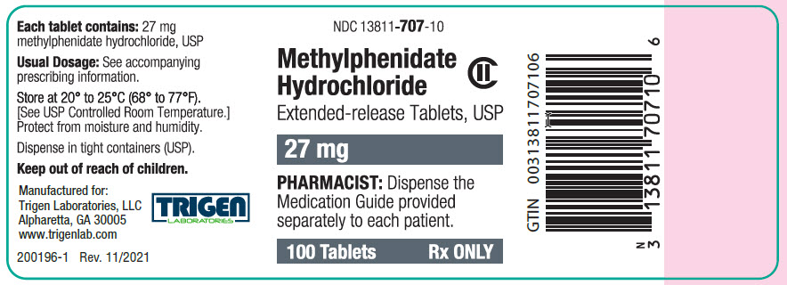 Methylphenidate 27 mg 100ct BL Rev. 11/2021