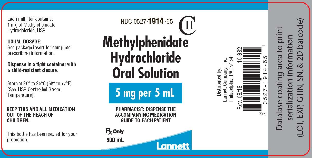 5 mg 500 mL bottle label