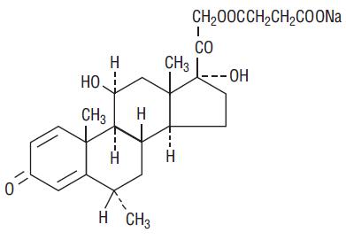 Methylprednisolone Sodium Succinate Chemical Structure