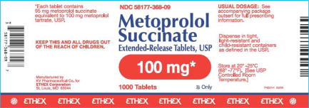 100 mg  - 1000 Tablets Bottle Label
