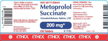 200 mg - 100 Tablets Bottle Label

