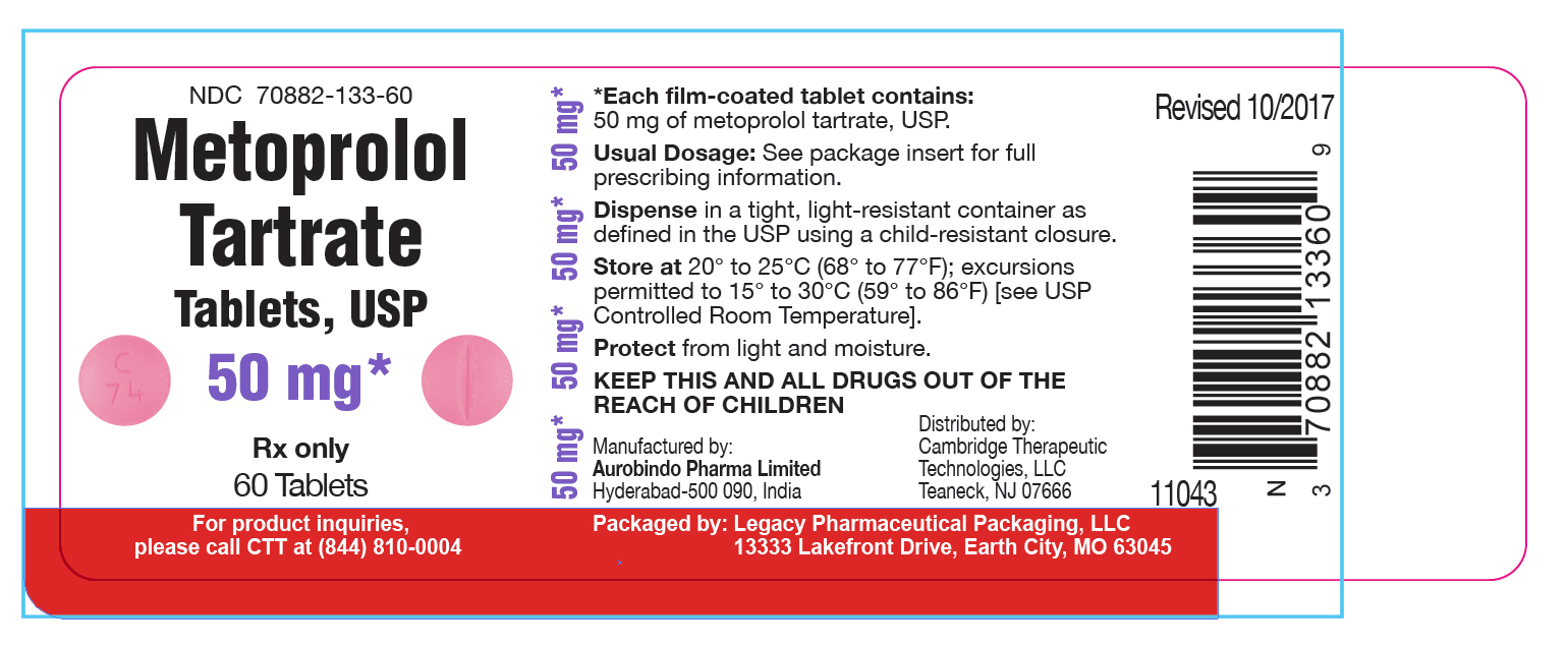 Metoprolol Tartrate 50mg Tablets