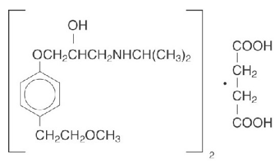 Metoprolol Structure