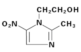 Chemical Structure for Metronidazole Tablets, USP 500mg