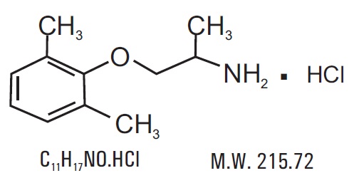 mexiletine-hcl-caps-structure