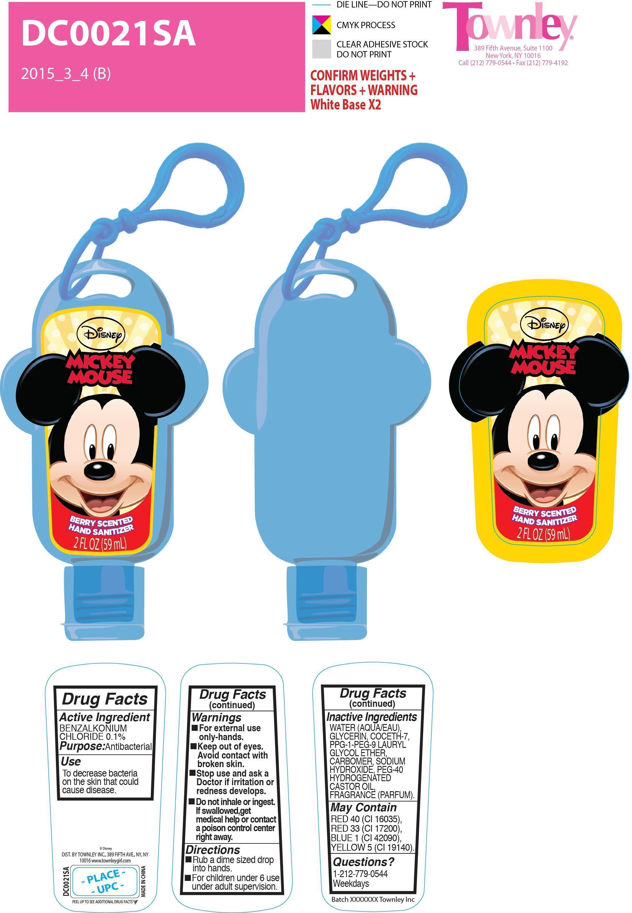 Berry Scented Hand Sanitizer Mickey | Benzalkonium Chloride Gel while Breastfeeding