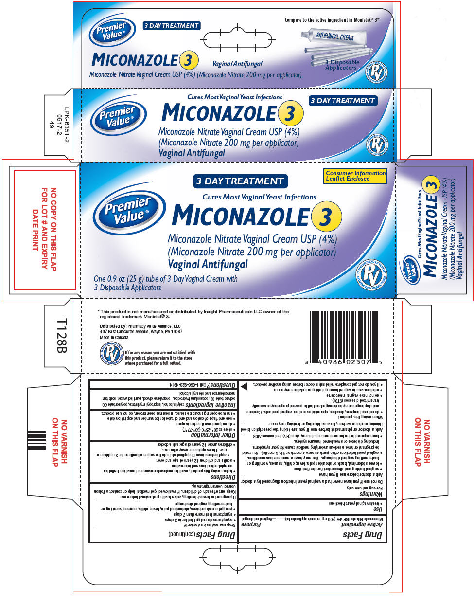 Premier Value Miconazole 3 Information Side Effects Warnings And Recalls