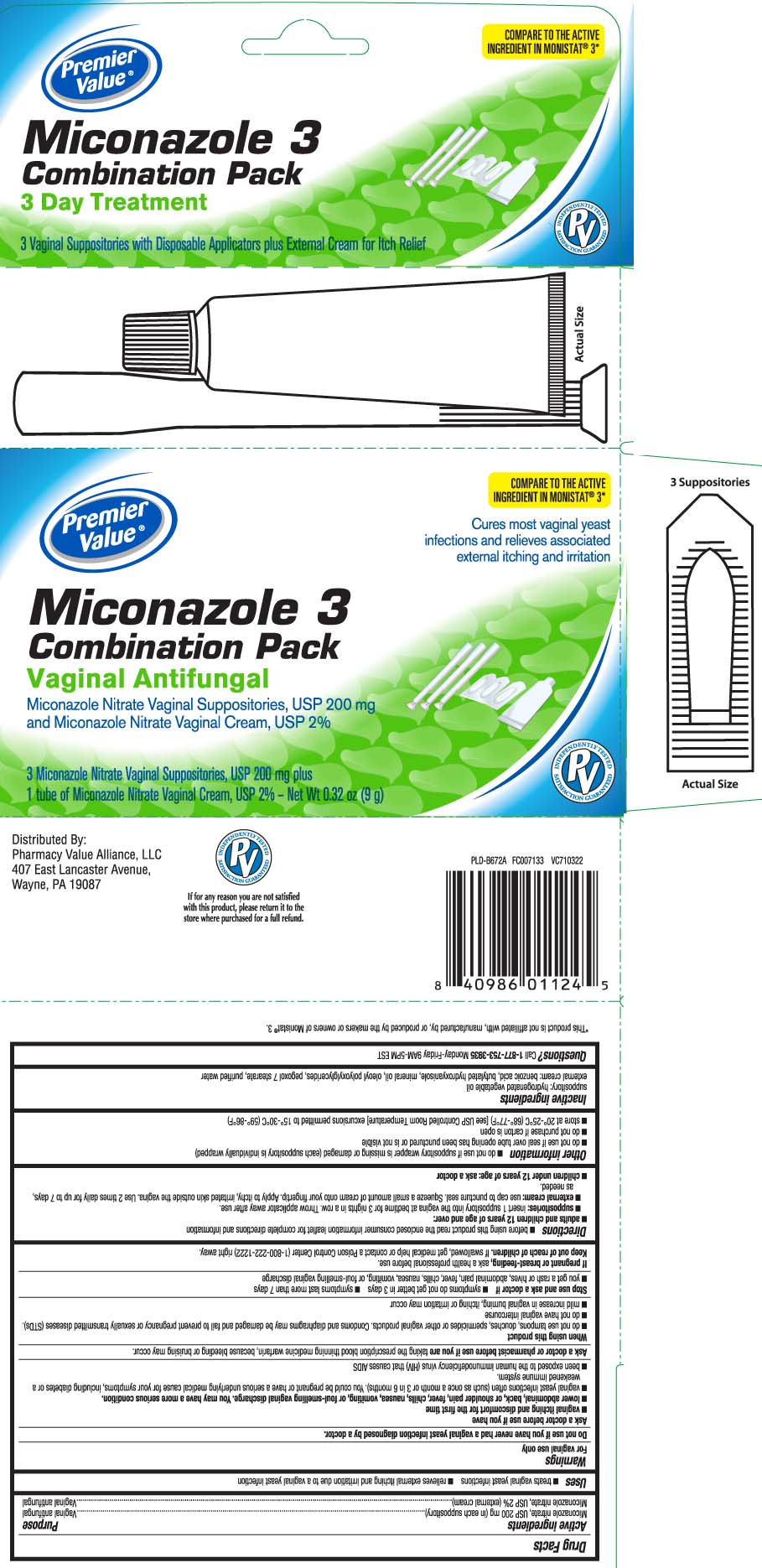 Miconazole nitrate, USP 200 mg (in each suppository) Miconazole nitrate, USP 2% (external cream)