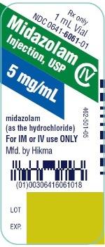 Midazolam Injection, USP CIV 5 mg/mL 10 x 1 mL Vials