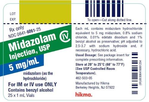 Midazolam Injection, USP CIV 10 mg/2 mL (5 mg/mL) 10 x 2 mL Vials
