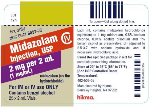 Midazolam Injection, USP CIV 5 mg/5 mL (1 mg/mL) 5 mL Vial