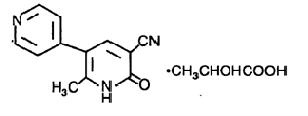 Milrinone Lactate Chemical Structure