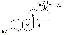 structural formula for ethinyl estradiol