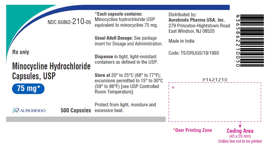 PACKAGE LABEL-PRINCIPAL DISPLAY PANEL - 75 mg (500 Capsules Bottle)