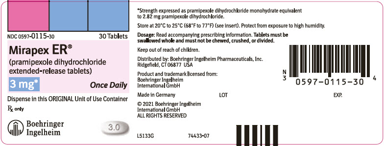 PRINCIPAL DISPLAY PANEL - 3 mg Tablet Bottle Label