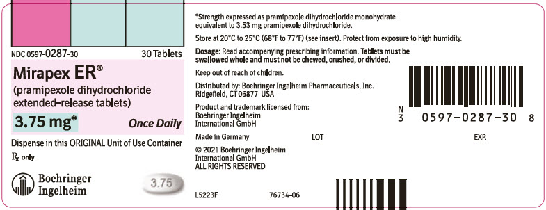 PRINCIPAL DISPLAY PANEL - 3.75 mg Tablet Bottle Label