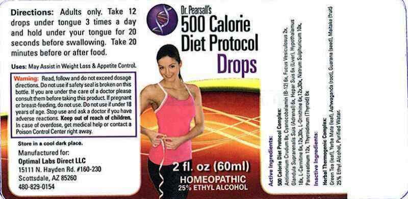 Dr. Pearsall's 500 Calorie Diet Protocol Drops