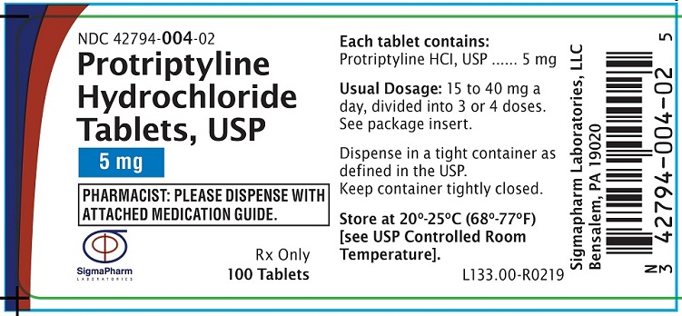 protriptyline 5 mg label